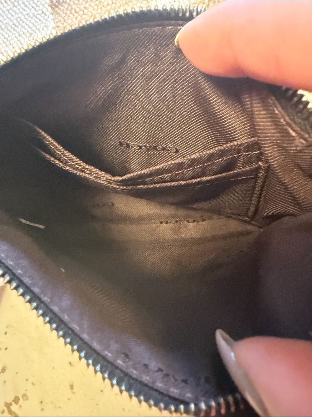 Coach Black Leather Wristlet with Dino Print - Picture 7 of 8